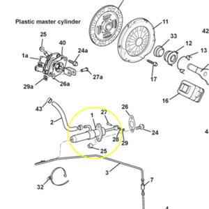 Lotus Clutch Master Cylinder EARLY-Evora-B132J6009F - Picture 1 of 5