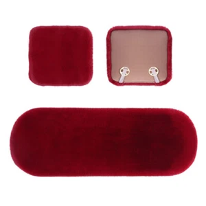 3PCS Winter Car Seat Cover Warm Faux Rabbit Fur Cotton Pad Mat Comfortable Kit - Picture 1 of 25
