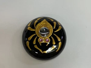 1.75” Spider Mirror Accent and Glass Rhinestone Eyes- By JaDeL - Picture 1 of 4