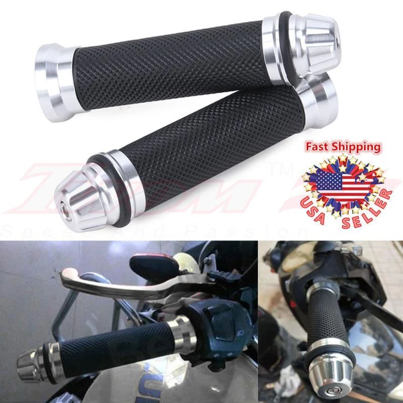 GEL MANILLAR MANILLAR MOTO 7/8" PARA HONDA CBR600RR CBR1000RR PLATA EE. UU. Foto 1 de 4