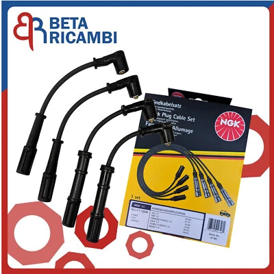 Kit Cavi Candele Fiat Grande Punto 1.4 Gpl Natural Power 500 Panda Ypsilon NGK - Immagine 1 di 4