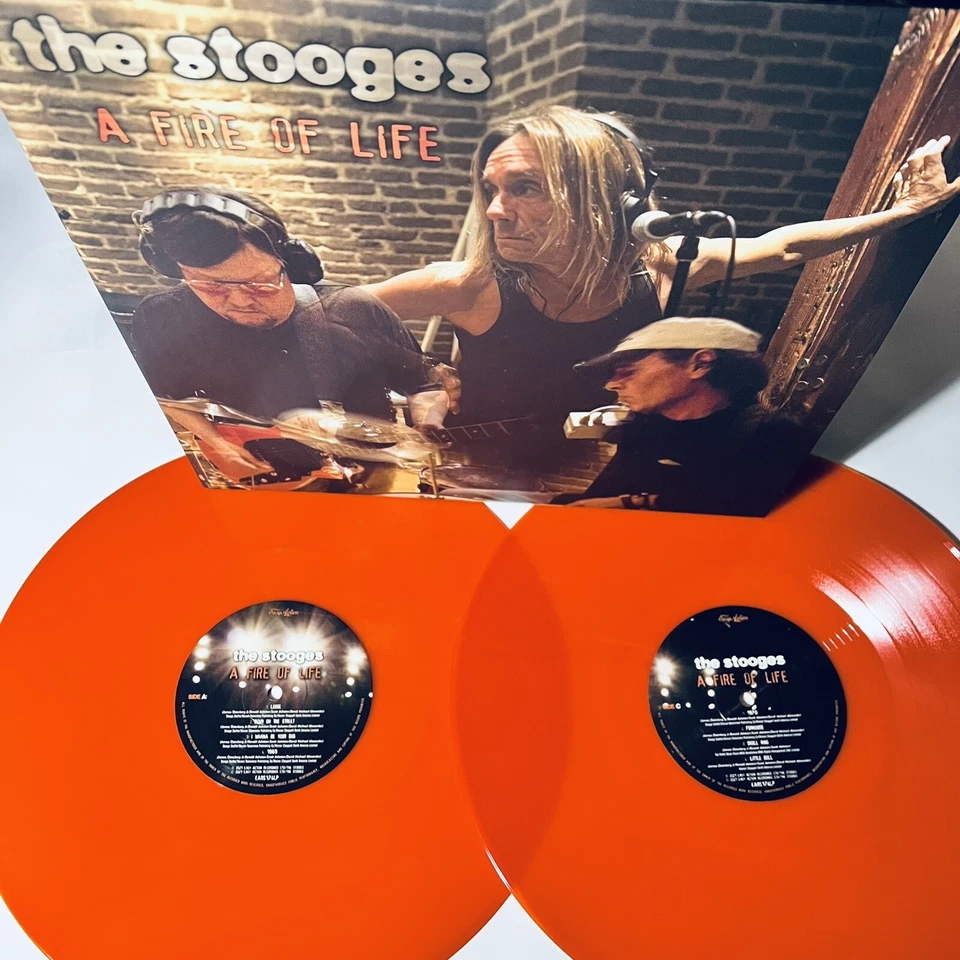 The Stooges A FIRE OF LIFE Color Vinyl 2xLP Record NEW Iggy Pop - Image 1 of 1