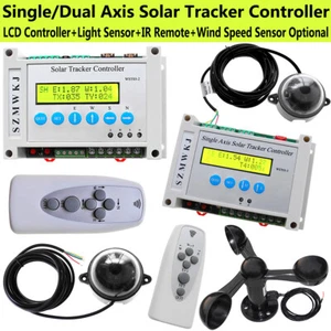 Auto-Tracking Single/Dual Axis LCD Solar Panel Tracker Controller &Anemometer AT - Picture 1 of 17