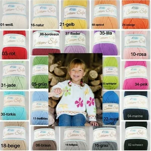 50g COTTON SOFT, Rellana,(70,00€/1kg) ,Baumwolle ,Babywolle,Babygarn - Bild 1 von 25