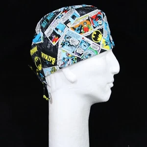 Retro Batman All Over Theme Scrub Hat - Picture 1 of 1