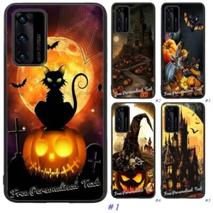 Personalised Text Phone Case for Huawei Nova 3e/3i/5T Series - Halloween - Picture 1 of 11