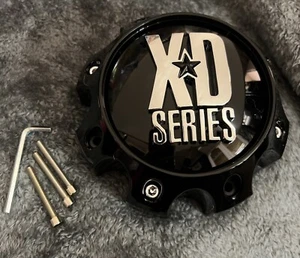 Gloss BLACK Center Cap fits XD Series 8 LUG 17 18 20 22 inch Rims 1079L170GB - Picture 1 of 6