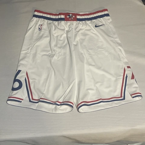 Philadelphia 76ers Shorts Game White City Edition Ballin Ben Logo Extra Large +1 Cover