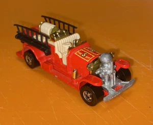 Vintage 1980 Hot Wheels Old Number 5 Firetruck Rare Original Old Hong Kong Car + - Picture 1 of 7