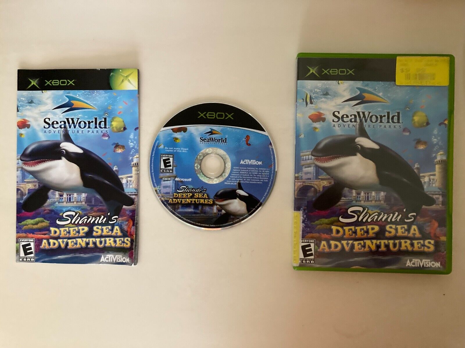 Shamu's Deep Sea Adventures  (Microsoft Original Xbox)  CIB  Works Great