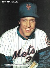Jon Matlack  NEW YORK METS  UNSIGNED  8 x 10-3/4  YEARBOOK PHOTO #4