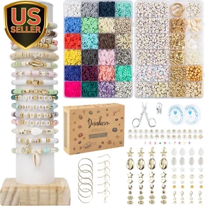 Bracelet Making Kit, 7200 Pcs Clay Beads, 24 Colors Polymer Clay Beads for Br... - Picture 1 of 1