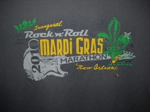 T-Shirt Rock & Roll 1/2 Marathon New Orleans Mardi Gras 2010 small gray unused - Picture 1 of 6