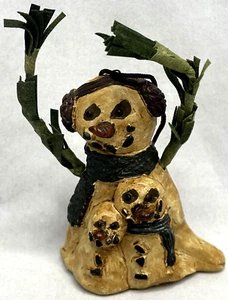 EM 2005 PRIMITIVO ADORNO COLGANTE MUÑECO DE NIEVE - Imagen 1 de 5