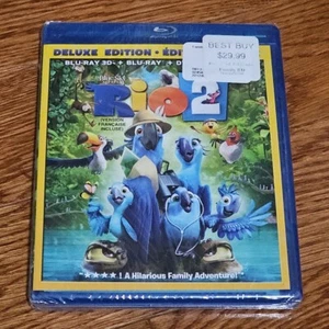 Rio 2 3D 3-Discs Deluxe Bluray (Region A) NEW - Picture 1 of 2