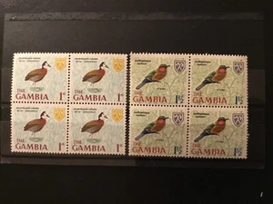 ICOLLECTZONE GAMBIA 216-217 VF NH Blocks Birds - Picture 1 of 1