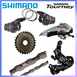 SHIMANO TOURNEY 3x6 3x7 Speed Groupset RS35 Shifter TY300 Derailleur Cassette FD - Picture 1 of 12