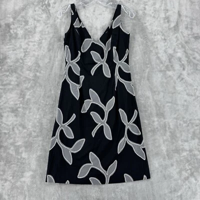 Vestido Piazza Sempione Mujer 44 EE. UU. 8 Floral Bordado Vaina Carrera Elastizado Foto 1 de 4