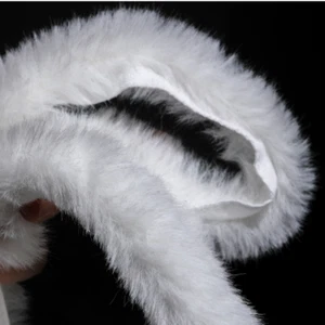 Kunst Kaninchenfell Streifen Band Schnur Band Borte Schrägband Basteln Flauschig Nähen Deko - Bild 1 von 13