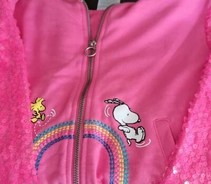 Girls Snoopy  Hooded  Jacket - Picture 1 of 1
