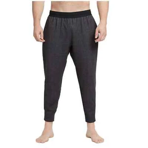 Nike Yoga Men's Off Noir/Heather Dri-FIT Fleece Pants (FZ6113-010) Size L/XL - Picture 1 of 6