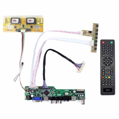 HD VGA AV USB LCD RF Controller Board For M170EN06 17" 1280x1024 with Remote - Image 1 of 4