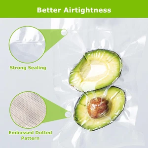 Vacuum Sealer Bags Rolls, 11 in X 50 Ft Rolls 2 Pack Durable Food Sealer Bags... - Picture 1 of 1