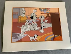 Litografía 101 DALMATIONS de colección Disney Store impresión conmemorativa nueva - Imagen 1 de 2