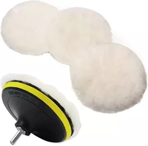 6 Pcs 6 Inch Wool Polishing Buffing Pad Polishing Buffing Wheel For Drill Buffer - Picture 1 of 7