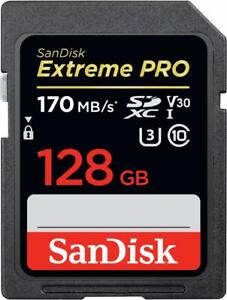 Sandisk 128GB Extreme Pro FS U3 P1000 4K UHD SD card for Nikon P1000 P900