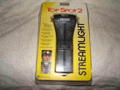 Lanterna/farol conversível NOS Vintage Streamlight Top Spot 2 + lâmpada extra - Imagem 1 de 2