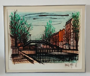 Bernard Buffet, Canal St. Martin, Lithograph, signed in the plate - Picture 1 of 3