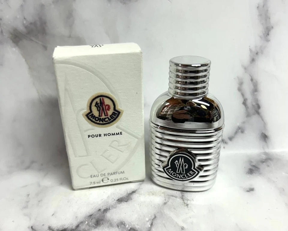 MONCLER POUR HOMME Eau De Parfum MINI SPLASH 0.25fl.oz.~ NEW/BOXED Foto 1 de 1