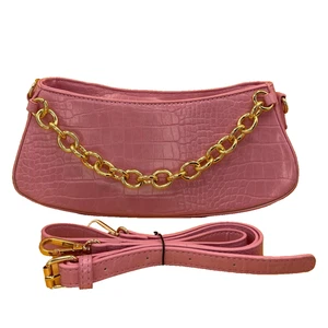 Faux Croc Leather Princess Polly Pink Exclusive Crossbody Bag Pre-owned - Picture 1 of 9