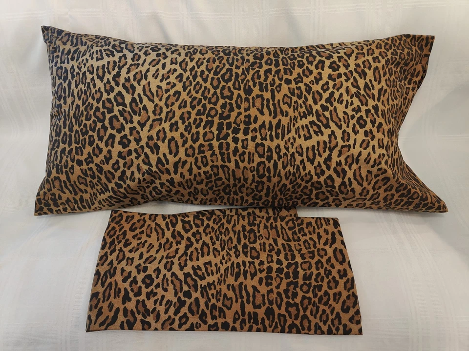 Ralph Lauren ARAGON Leopardo Ginebra Galahad 2 REY Fundas de Almohada ¡Nuevas! Foto 1 de 4