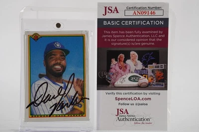 Dave Parker No. 39 Milwaukee Brewers  trading card AUTOGRAPHED with COA  #R365 - Image 1 of 2