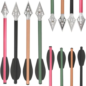 6.3" Armbrustbolzen Aluminium Pfeile Jagdspitzen Bogenschießen Mini Bogen Jagd - Picture 1 of 16