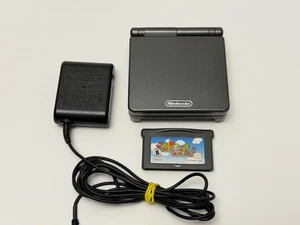 Nintendo Game Boy Advance SP - Graphite AGS-101 Bundle w/Super Mario Advance - Picture 1 of 16