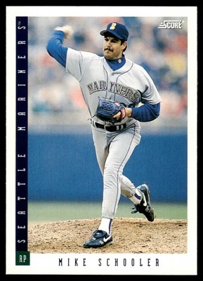 1993 Score Mike Schooler Seattle Mariners #544 - Image 1 of 2