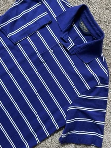 NWOT POLO Ralph Lauren Mens Golf Short Sleeve Polo Shirt M Blue White Short Slee - Picture 1 of 7
