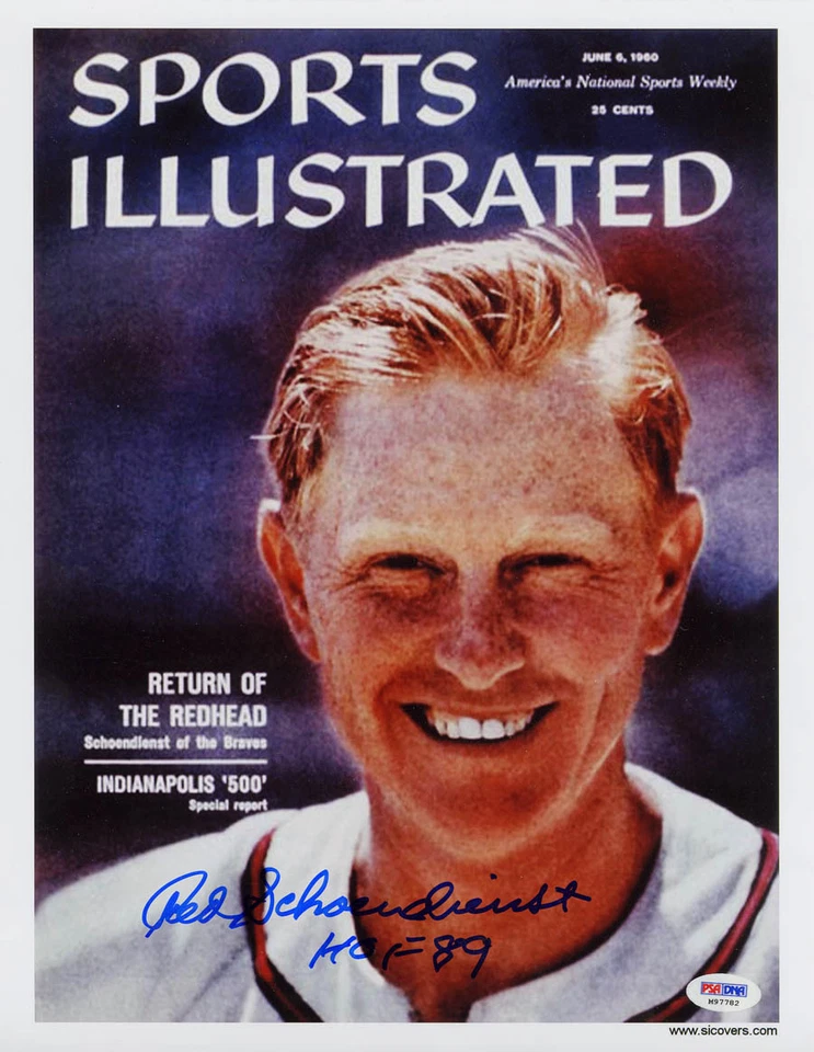 Red Schoendienst SIGNED 11x14 Sports Illustrated Print Cards PSA/DNA AUTOGRAPHED - Image 1 of 1