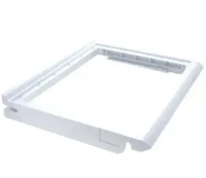 WHIRLPOOL Fridge Freezer Veg Salad Drawer Glass Shelf White Frame C00313016 - Picture 1 of 3