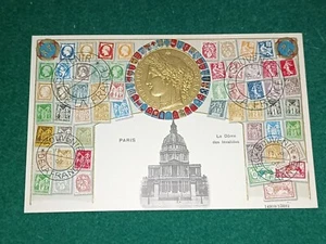 CPA 75 Souvenir de la France - Paris - Le Dôme des Invalides - TIMBRES - Imagen 1 de 2