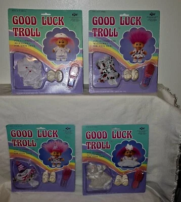 Lote De 4 Trajes De Colección Russ Buena Suerte Troll Divertidos Ropa Nuevos 6" Foto 1 de 4