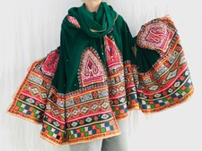 Rabari Shawl and Throw. Vintage. Mirror work & Embroidered