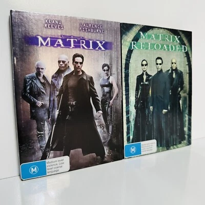 The Matrix & The Matrix Reloaded Deluxe Ed (DVD 2003) - Region 4 - Free Postage - image 1 of 2