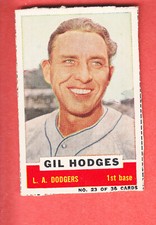 1960   BAZOOKA   #23     GIL HODGES     DODGERS     EM/NM