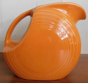 Fiesta Orange Large Disc Water Juice Pitcher Fiestaware - Picture 1 of 6
