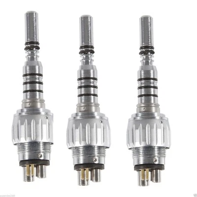 Conector de acoplamiento rápido dental de 6 pines 3 unidades apto para pieza de mano de fibra óptica KAVO 6H Y6 Foto 1 de 4