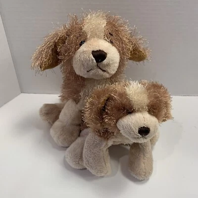 Webkinz Ganz Cocker Spaniel Mom & Puppy Dog Tan Plush. Collectible EUC Set Of 2 - Image 1 of 4